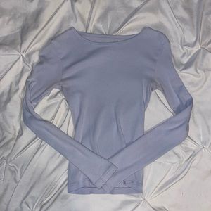 Brandy Melville Blue Long Sleeve Shirt